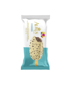 Picolé Aurus Cookies com Chocolate
